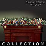 Thomas Kinkade Nativity Garland Collection: Lighted Indoor Christmas Decoration