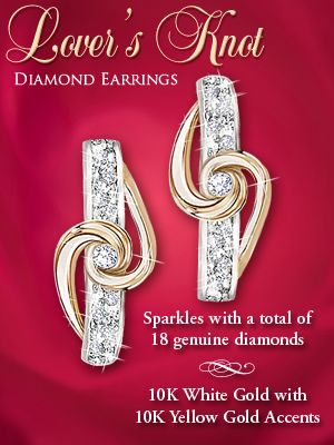 Lover's Knot Diamond Earrings