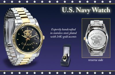 Stainless Steel U.S. Navy Watch