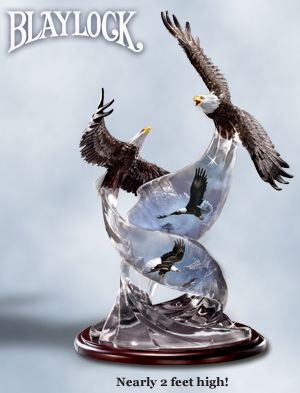 The Bradford Exchange Soaring Majesty Collectible American Bald Eagle Figurine