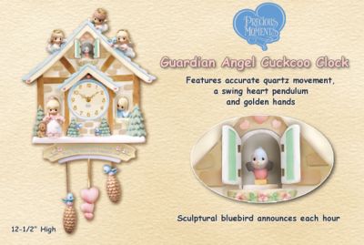 Precious Moments Guardian Angel Collectible Cuckoo Clock: Moments Of Love - Precious Moments® Cuckoo Clock an Exclusive Market First! Handcrafted Angel Timepiece Adds Blessings to Your Day!