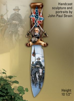 The Bradford Exchange Collectible General Robert E. Lee Civil War Art Knife