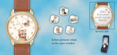 Purr-fect Companion Cat-Themed Watch: Pet-Themed Jewelry - Cat-themed Watch the Perfect Cat Lover Gift! Exclusive Pet-themed Jewelry Showcasing the Artwork of Jurgen Scholz!