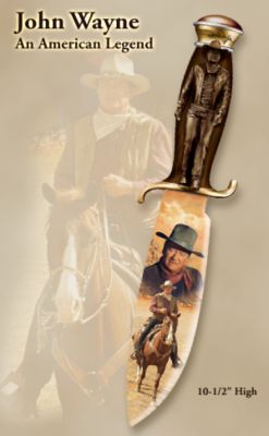 The Bradford Exchange John Wayne: An American Legend Collectible Knife Replica