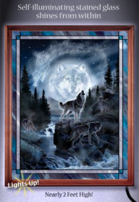 The Bradford Exchange Mystic Harmony Collectible Wolf Art Wall Decor