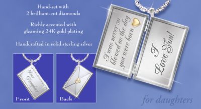 Dear Daughter Letter Of Love Locket