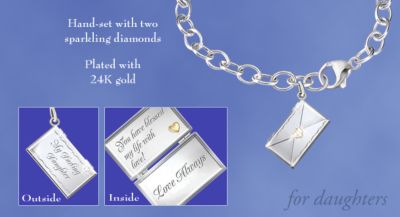 Dear Daughter Letter Of Love Bracelet