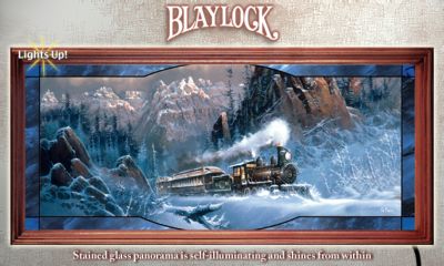 Age Of Steam Unique Train Art Wall Decor - Limited-edition Unique Train Art is an Exclusive Stained-Glass Home Decor by Renowned Artist Ted Blaylock! It Lights Up!