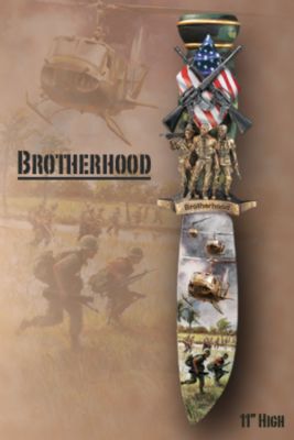 The Bradford Exchange Brotherhood Military Knife Replica Wall Decor: Gift For Soldiers
