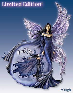 The Bradford Exchange Amy Brown Believe Collectible Purple Fairy Wall Decor