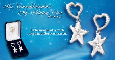My Granddaughter, My Shining Star Earrings