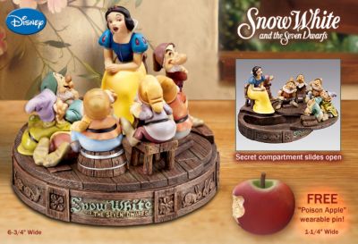 Click here to buy Collectible Disney Snow White And The Seven Dwarfs Pin Box by The Bradford Exchange.