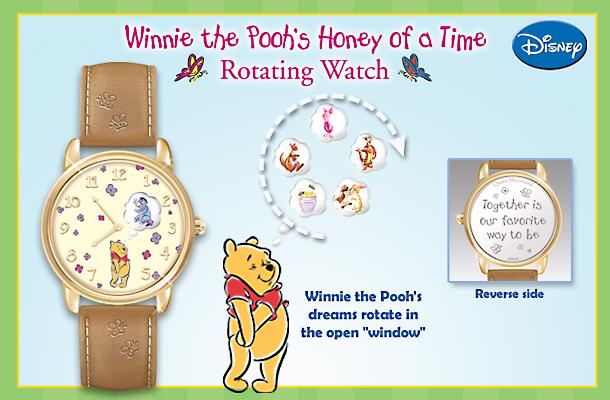 Disney Winnie The Poohs Honey Of A Time Watch: Winnie The Pooh Gift - Winnie the Pooh Watch Counts Time with Beloved 100 Acre Wood Friends! One Honey of a Collectible Disney Gift!