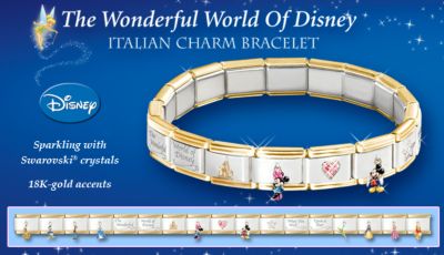 Wonderful World Of Disney Italian Charm Bracelet