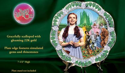 Wizard Of Oz Dorothy Collector Plate - Wizard of Oz Dorothy Collector Plate Is a Sparkling Tribute to a Beloved Film Classic! Exclusive Limited-Edition!