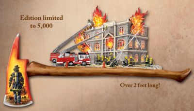 Click here to buy Brotherhood Of The Brave Replica Fire Axe Wall Decor by The Bradford Exchange.