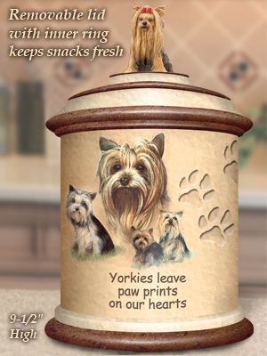 Tail Waggin' Treats: Yorkie Canister