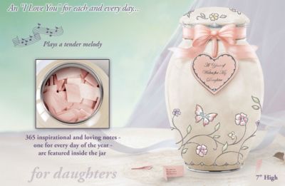 A Year Of Wishes Ginger Jar Gift For Daughter - Ginger Jar Music Box is also a Limited-edition Collectible Wish Jar! An Exclusive Daughter Gift to Touch Her Heart Every Day!
