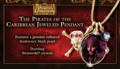 Pirates Of The Caribbean Jeweled Pendant Necklace