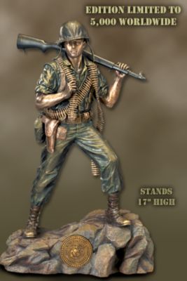 The Bradford Exchange USMC The Spirit Of Semper Fi Collectible Sculpture: USMC Home Decor