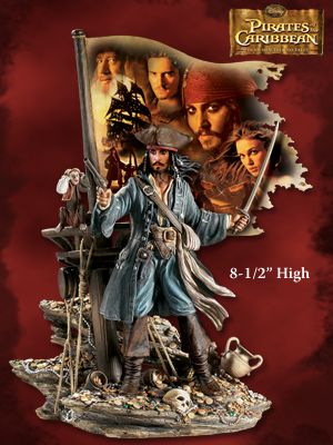 The Bradford Exchange Jack Sparrow - King Of Thieves Figurine: Pirates Of The Caribbean Memorabilia
