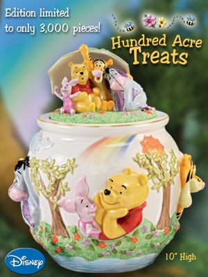 The Bradford Exchange Disney Winnie The Pooh Hundred Acre Treats Ceramic Kitchen Canister