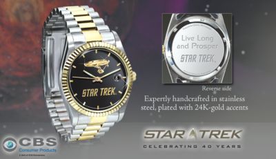 Star Trek U.S.S. Enterprise Stainless Steel Collectors Watch - STAR TREK Watch Makes an Out-of-this-World Collectible STAR TREK Gift or Memorabilia! Exclusive!