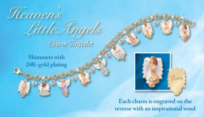 Click here to buy Heaven's Little Angels Charm Bracelets by The Bradford Exchange.