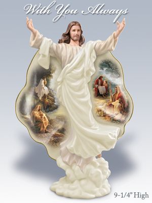 Click here to buy With You Always Porcelain Jesus Christ Figurine by The Bradford Exchange.
