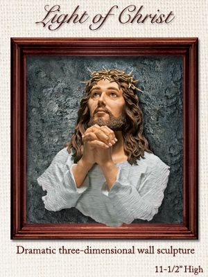 The Bradford Exchange Light of Christ Living Print Inspirational Jesus Portrait: Christian Religious Wall Decor