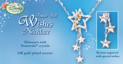 Tinker Bell Wishes Crystal Necklace