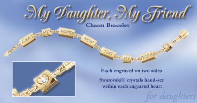 My Daughter My Friend Charm Bracelet