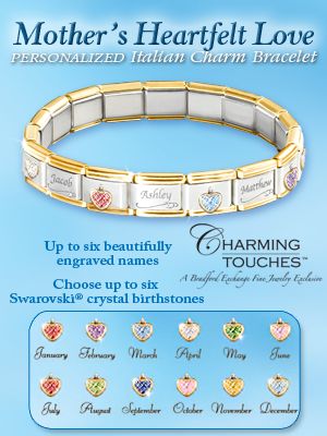 Mother's Heartfelt Love Personalized Italian Charm Bracelet