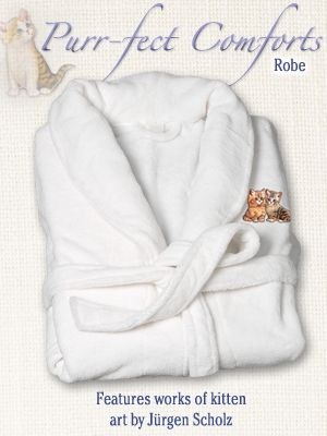 Click here to buy Purr-fect Comfort Kitten Art Embroidered Microfiber Women's... by The Bradford Exchange.