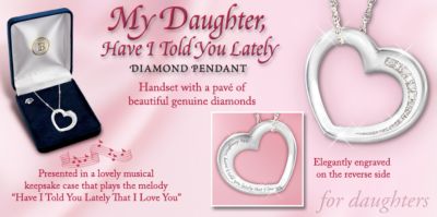 My Daughter Have I Told You Lately Diamond Pendant Necklace