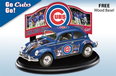 Chicago Cubs Major League Baseball VW Beetle Diecast Car - Baseball Collectible is a "Bug" Youll Love! Volkswagon Beetle Diecast Car is a Chicago Cubs Diecast Dream!
