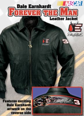 Click here to buy Dale Earnhardt Commemorative Leather Jacket by The Bradford Exchange.