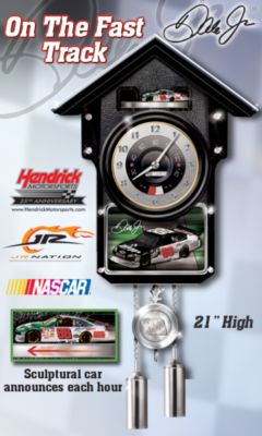 Dale Earnhardt Jr. NASCAR Cuckoo Clock