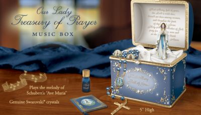 Click here to buy Heirloom Porcelain Musical Prayer Box by The Bradford Exchange.