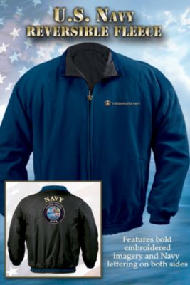 Click here to buy Navy Reversible Fleece by The Bradford Exchange.