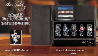 Elvis Presley Leather Womens Wallet: King Of Rock N Roll - Exclusive Elvis Presley&reg; Leather Wallet Rocks with Show-Stopping Elvis&reg; Art! Unforgettable Elvis Fan Gift
