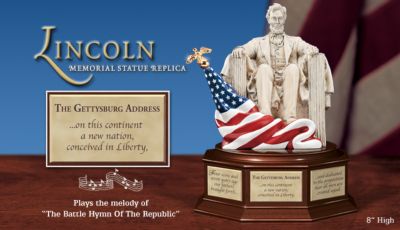 Lincoln Memorial Statue Replica Figurine: Abraham Lincolns 200th Birthday Tribute - Limited-Edition Lincoln Memorial Statue Replica Figurine Honors the Great Savior of the Union in a 200th Birthday Tribute!