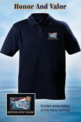 Click here to buy U.S. Navy Embroidered Polo Shirt.
