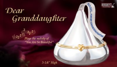 HERSHEYS KISSES Granddaughter Music Box: Dear Granddaughter - Exclusive HERSHEY&reg;S KISSES&reg; Granddaughter Music Box! Sweet KISSES Collectible or Gift for Beloved Granddaughter