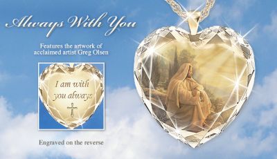 Click here to buy Always With You Crystal Heart Pendant Necklace by The Bradford Exchange.