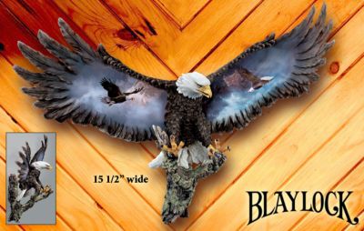 Silent Sentinel Collectible Bald Eagle Wall Sculpture - Exclusive Collectible Eagle Wall Sculpture Makes a Dramatic Statement with Eagle Portraits by Wildlife Artist Ted Blaylock!