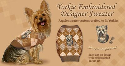 Dr. Brown's Recommended BreedPerfect� Yorkie Embroidered Designer Sweater