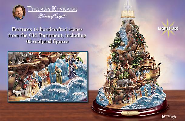 Thomas Kinkade Beloved Bible Stories Illuminated Tabletop Sculpture: Religious Home Decor - Christian Bible Stories Come Alive! Illuminated Tabletop Sculpture Presented by Artist Thomas Kinkade! Edition Limited to 3,000