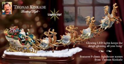 Thomas Kinkade The Light of Christmas Figurine