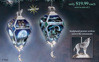 Click here to buy Mystic Visions Collectible Wolf Art Ornaments by The Bradford Editions.